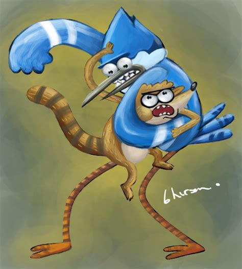 Regular Show Rigby Y Mordecai Illustration By Gherson On Deviantart