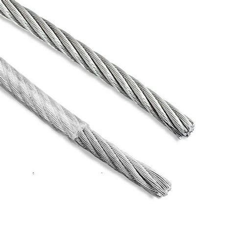 1meter 304 Stainless Steel Wire Rope Cable PVC Plastic Coated 1mm 6mm