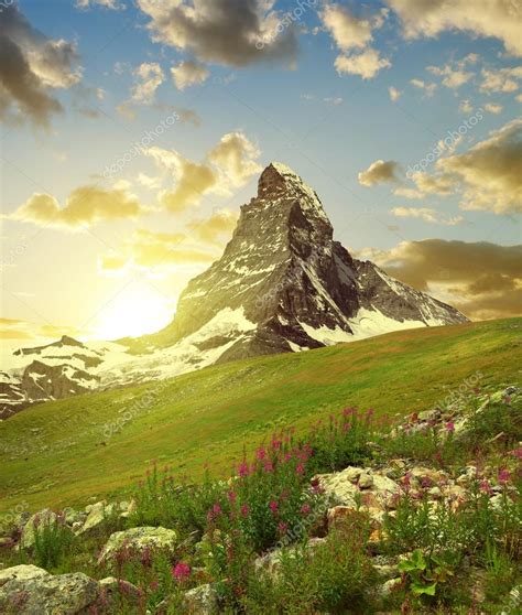 Matterhorn In The Sunset Stock Photo By Vencav 104114618