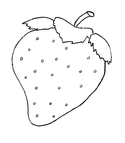 Dibujo De Fresa Para Colorear Fresas En Primavera Dibujos Para Colorear