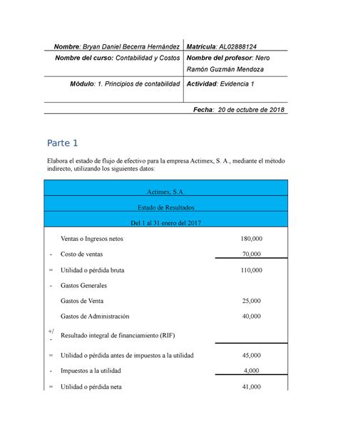 Evidencia Nombre Bryan Daniel Becerra Nombre Del Curso