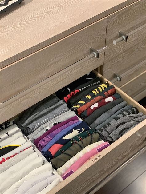 File Folded T Shirt Drawer Room Organization Bedroom Dresser Drawer