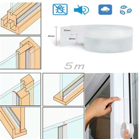 Luodu Rubber Baseboard Corner Seals Door Seal Strip Bottom Window