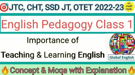 Cht Ssd Jt Jtc Otet Important Of Teaching Leaning