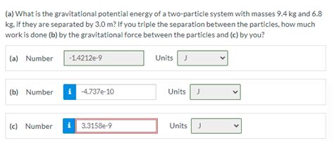 Solved A What Is The Gravitational Potential Energy Of A Chegg