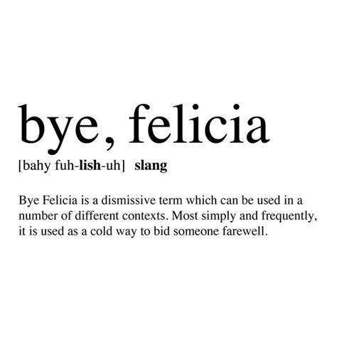 Bye Felicia - Etsy