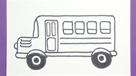 How To Draw A School Bus Step By