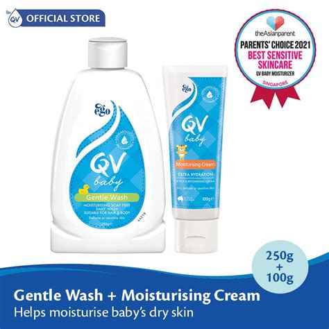 Bundle Of Ego Qv Baby Gentle Wash G Qv Baby Moisturising Cream