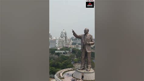 125 Feet Ambedkar Statue Drone Visuals Ambedkar Statue Hyderabad