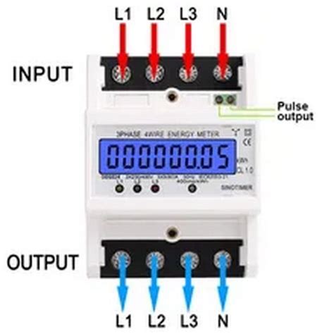 380V Din Rail Power Consumption Energy Meter Wattmeter KWh 5 80A 3