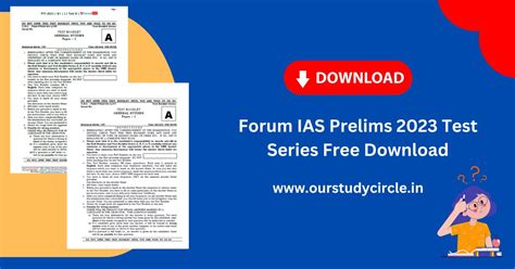 Forum IAS Prelims 2023 Test 6 CSAT PDF UPSC IAS