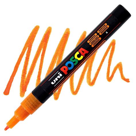 Caneta Posca PC 3ML Laranja Glitter Sertic Submarino