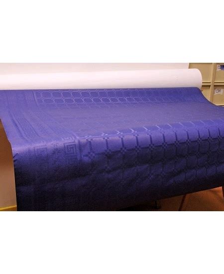 nappe bleu marine 50Mx1M18 damassée Hyperfetes