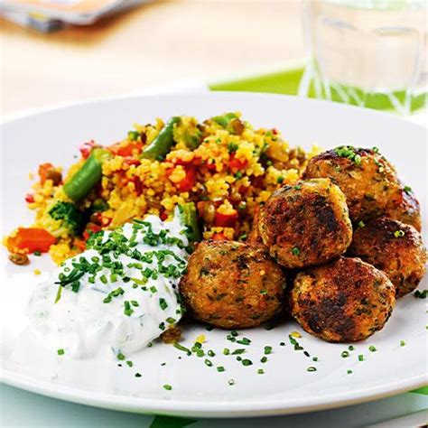 Falafel Med Couscouspytt Och Raita Findus Foodservices