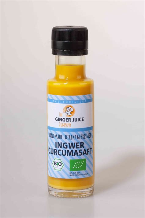 Bio Ingwer Curcuma Saft The Ginger Juice Company