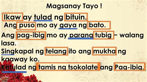 Mtb Thursday Pagtukoy Sa Kahulugan At Halimbawa Ng Simile Mtb Porn