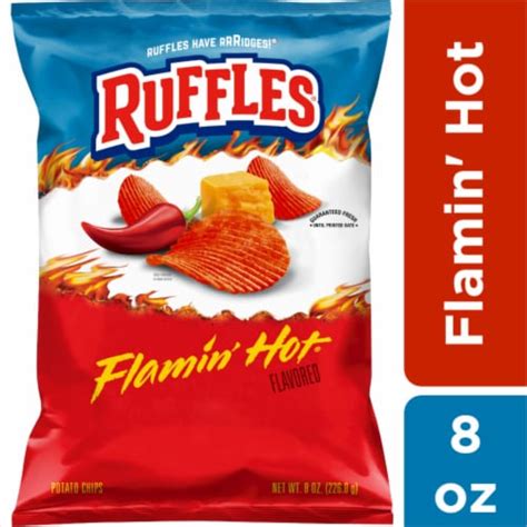 Ruffles Flamin Hot Potato Chips 8 Oz Kroger