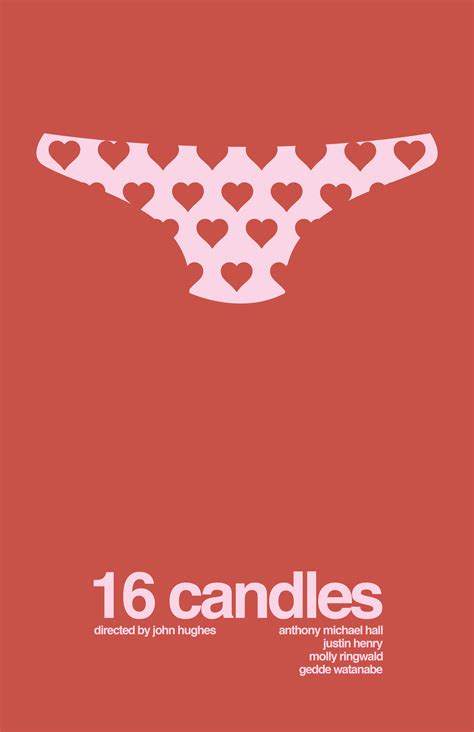 Sixteen Candles (1984) - Minimal Movie Poster by Jake Newton ~ # ...