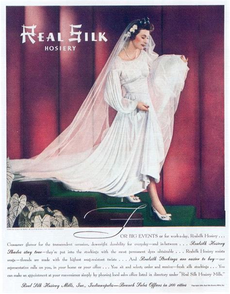 Vintage Ads Real Silk Hosiery 1939