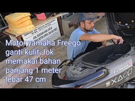 Ganti Kulit Jok Motor Yamaha Freego Wajib Memakai Bahan Panjang Meter