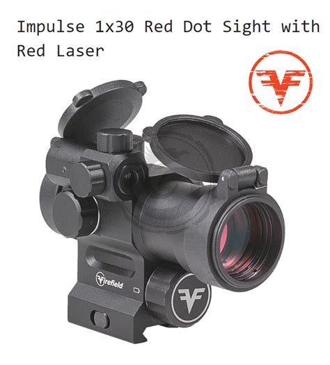 Firefield 1x30 Impulse Red Dot Sight with Laser (3 MOA Red Dot Illuminated Reticle) - FF26020 ...