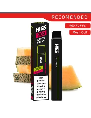 Higs Xl Puffs Crazy Melon Mesh Coil Mg Disposable Vape