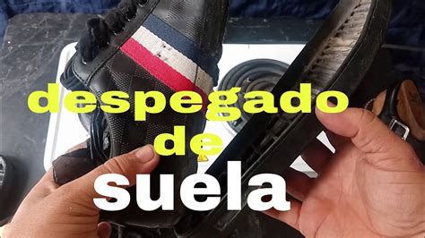 ASI DE FACIL PUEDES DESPEGAR LA SUELA DE TUS ZAPATOS YouTube