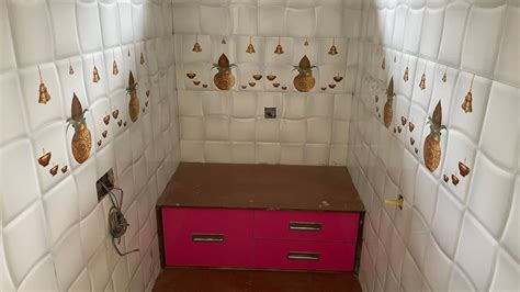 Puja Room Design Mandir Tiles Design Wall Tiles Design Youtube