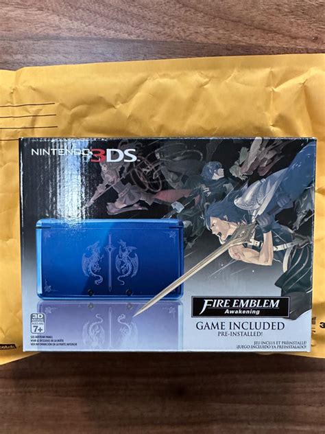 Nintendo 3ds Blue Fire Emblem Awakening Limited Edition New Item Box And Manual Nintendo 3ds