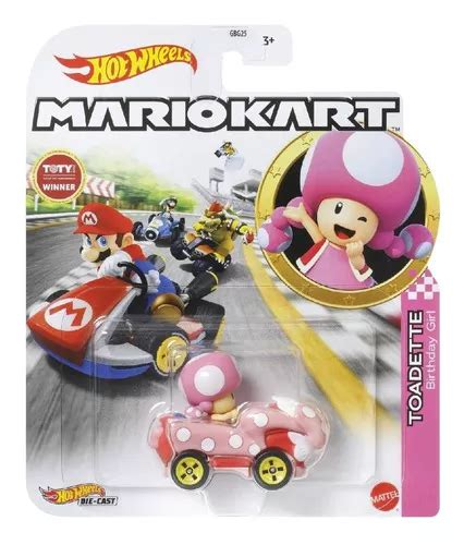 Hot Wheels Mario Kart Toadette Birthday Girl Raro