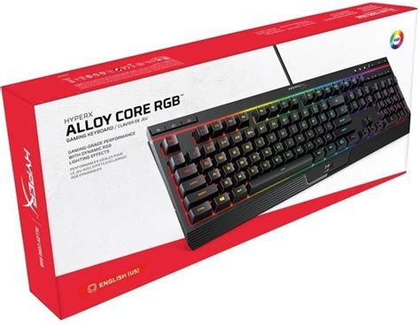Игровая клавиатура HyperX Alloy Core USB RGB ENG/UA, Black (4P4F5AA ...