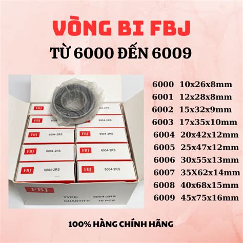 Bạc đạn Vòng bi FBJ 6000 6001 6002 6003 6004 6005 6006 6007 6008 6009