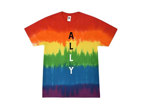 Pride Ally Shirt Tie Dye Shirt Pride Tie Dye Shirt Pride Month Shirt Love Is Love Rainbow