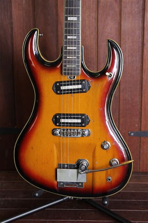 Teisco Dg 67 Solidbody 1960 S Sunburst Made In Japan Reverb