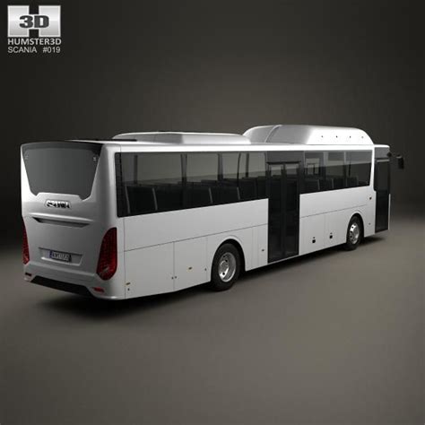 Scania Interlink Bus 2015 3D Model AD Interlink Scania Bus Model Car