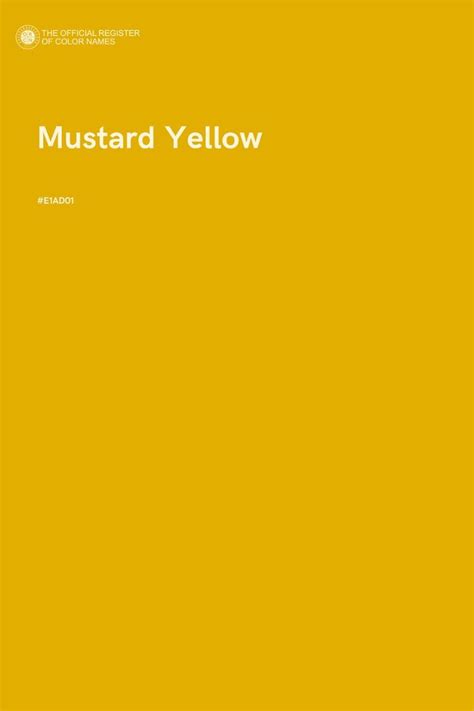 Mustard Yellow Color Color Palette Yellow Pantone Colour Palettes