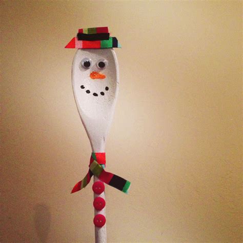 Snowman Wooden Spoon Christmas Spoons Wooden Spoon Crafts Spoon Crafts