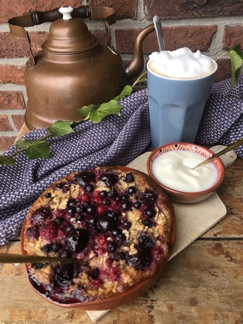 Persoons Baked Oats Oftewel Gebakken Havermout Met Fruit Cups