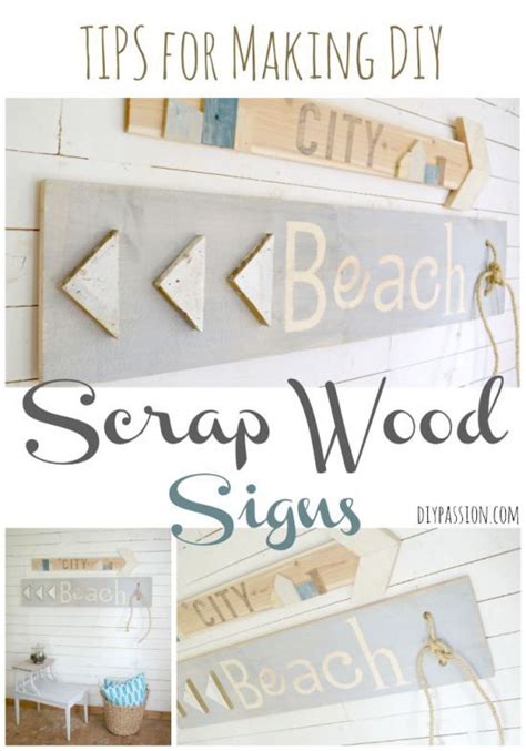 DIY Scrap Wood Signs | Scrap wood projects, Easy wood projects, Wood diy