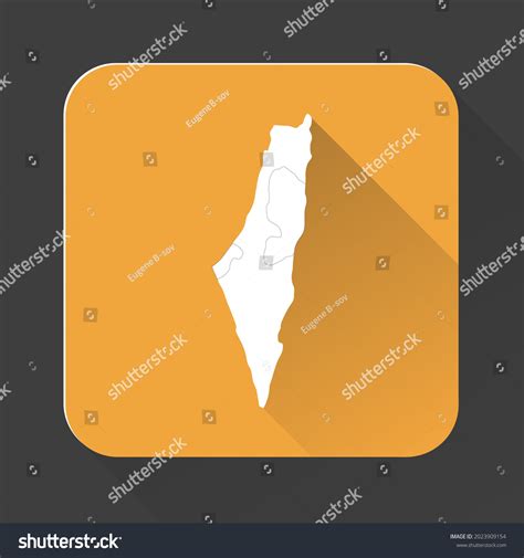 Israel Map Borders Isolated On Background Stock Vector (Royalty Free ...