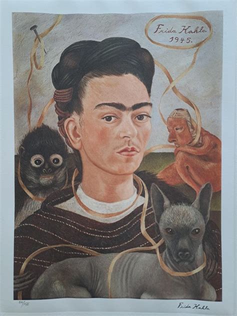 Frida Kahlo Autoportr T Unik Tn Litografie Aukro