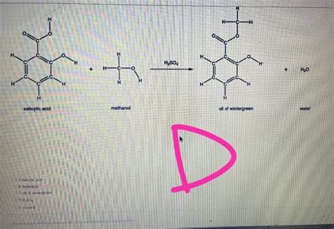 Solved A If Moles Of Salicylic Acid Are Used In The Chegg