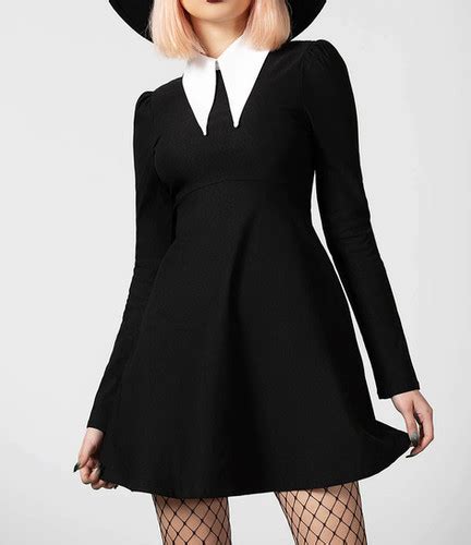 Killstar Cathedral Skater Dress Borderline Plus