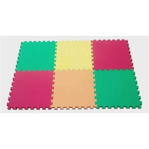 Kit 8 Tapetes Tatames Infantil Unisex Eva 50 X 50 X 1cm 10mm Am Vv Vm