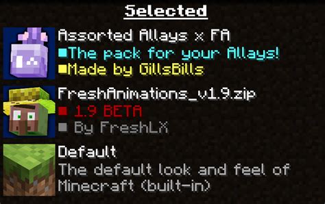 Install Assorted Allays X Fresh Animations Minecraft Mods And Modpacks Curseforge