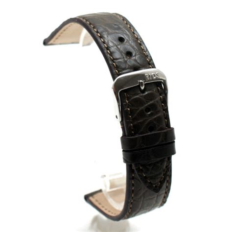 Rios Prestige Dark Brown Alligator Skin Watch Strap Mm Mm Or