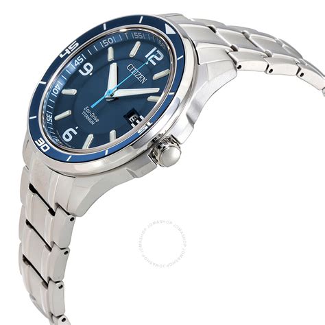 Citizen Ti IP Blue Dial Titanium Men S Watch BM6929 56L TI IP