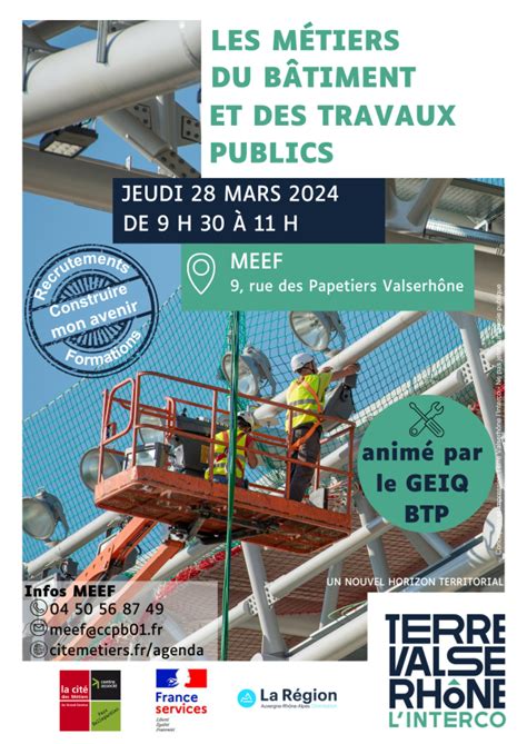 Les M Tiers Du B Timent Et Des Travaux Publics Terre Valserh Ne L