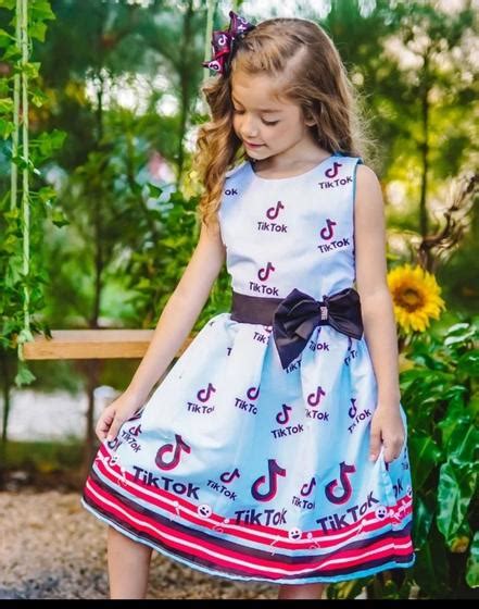 Vestido Tem Tico Tik Tok Vestido Infantil Magazine Luiza