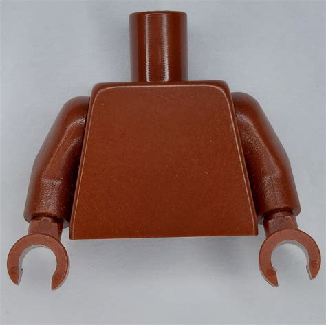 Lego Reddish Brown Torso Plain Same Color Arms Same Color Hands